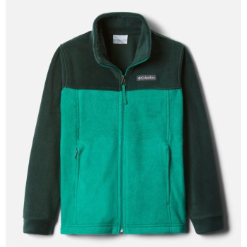 Columbia Steens Mountain II Fleece, Chamarras Turquesa Verdes Para Niño | 652730-FHI